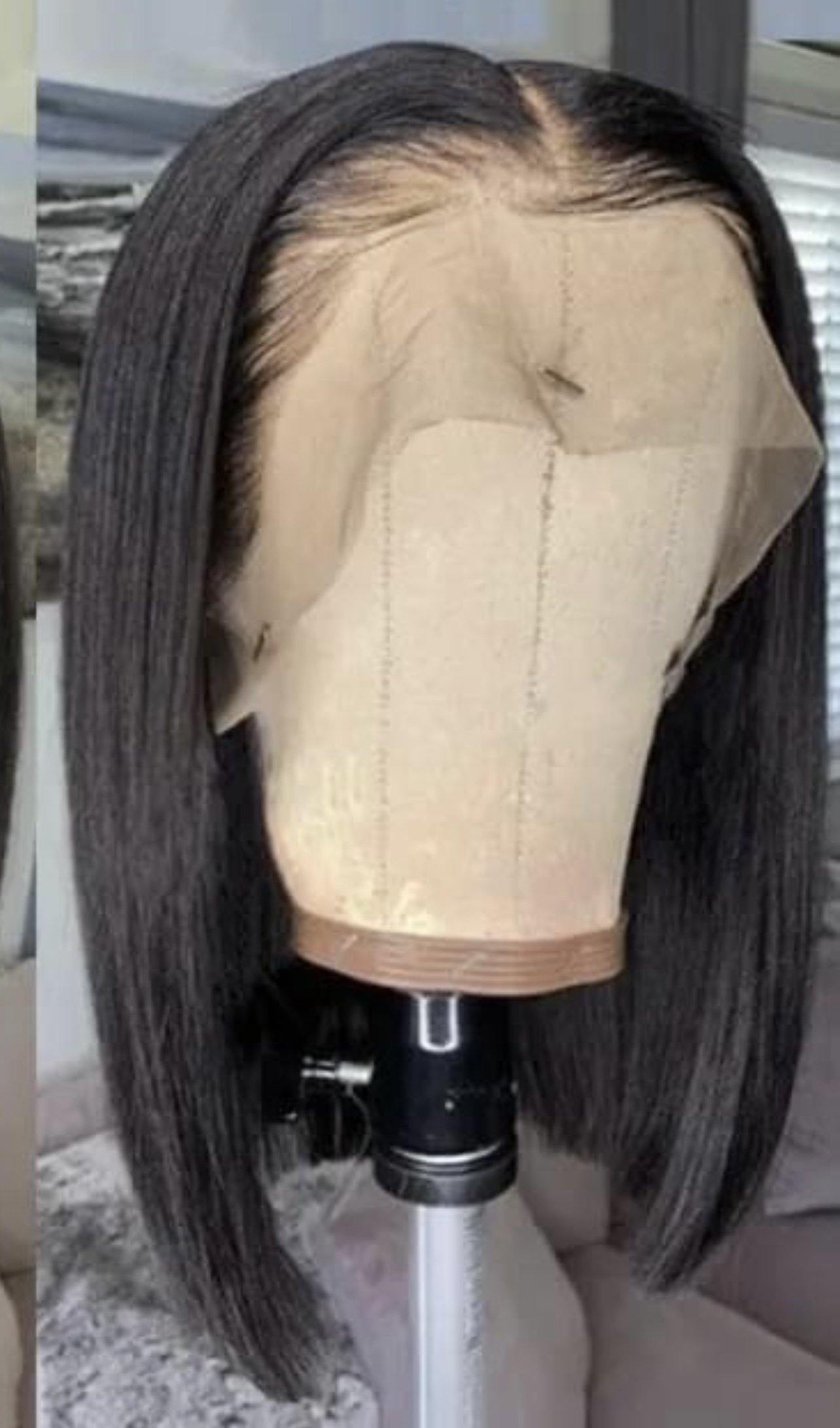 12” Natural color Straight Lacefront - SS Lux Hair Extensions 